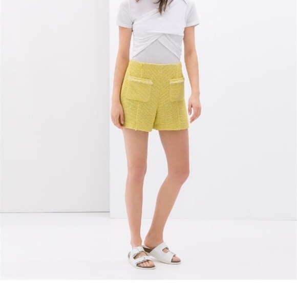 zara Shorts | High Wasited Tweed Beach 